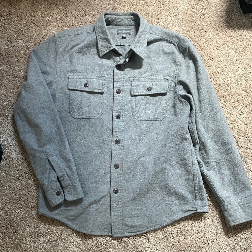 Vintage LL Bean Signature Gray Men's Shirt Jacket